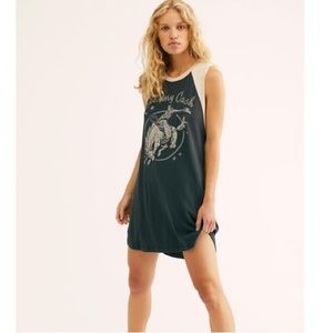 Free People Daydreamer Johnny Cash tunic t-shirt dress
